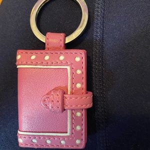 Coach photo book keychain